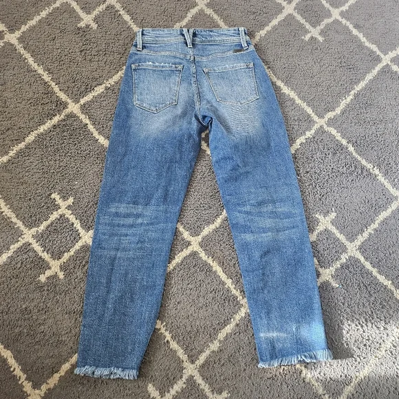 Kancan Alex High Rise Crop Straight Frayed Size 24 - Picture 6 of 8